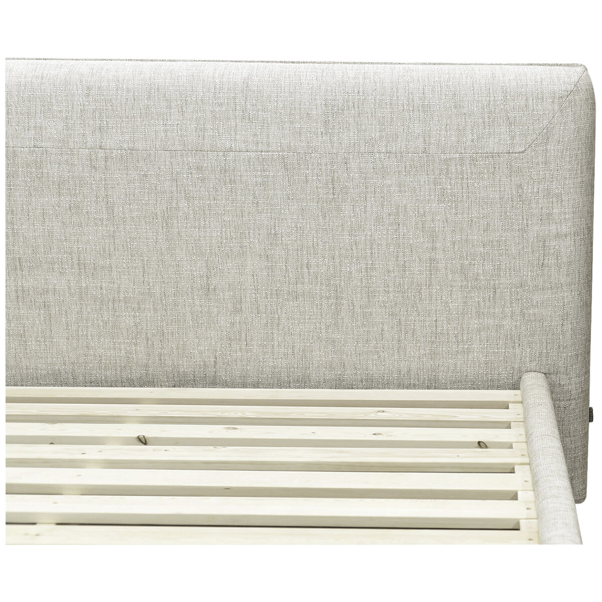 Moran Ora King Bedhead with Encasement and Slats Natural
