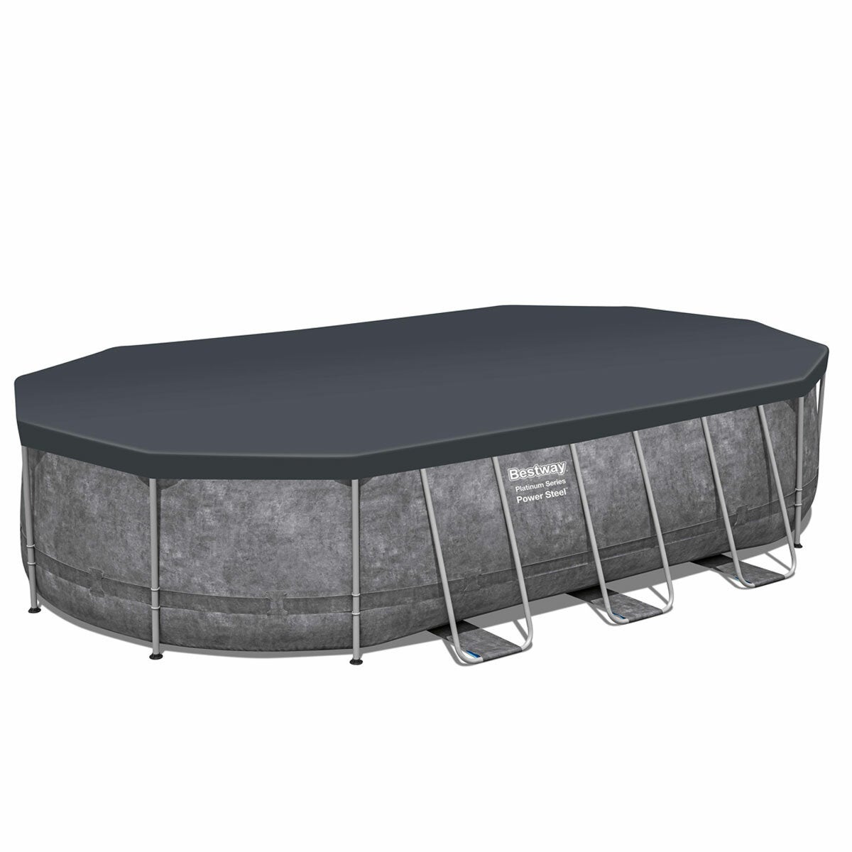 Bestway Platinum Series Power Steel Above Ground Pool Set 6.1m Bestway Platinum Series Power Steel Above Ground Pool Set 6.1m