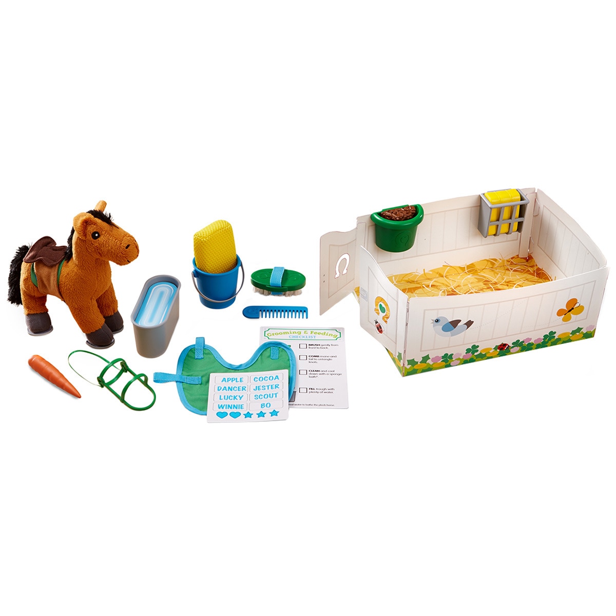 M&D - Feed & Groom Horse Care Play Set