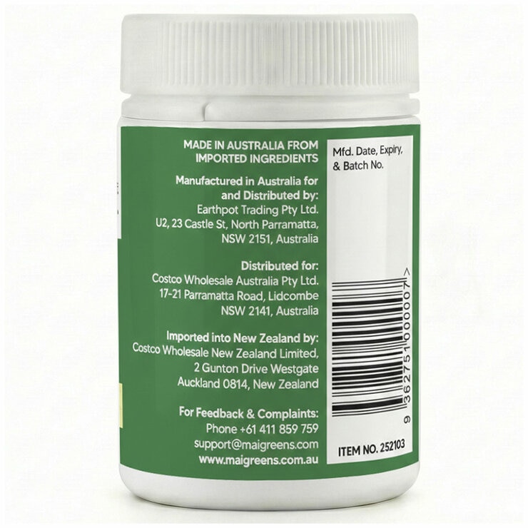Mai Greens Moringa Capsules 5000mg 240 capsules