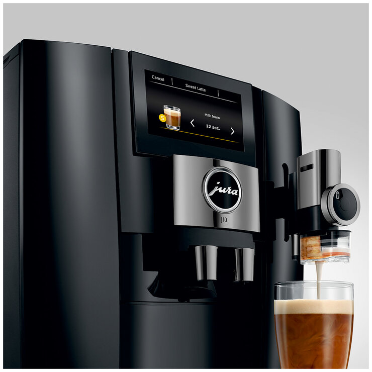 JURA J10 Fully Automatic Coffee Machine Piano Black 15664