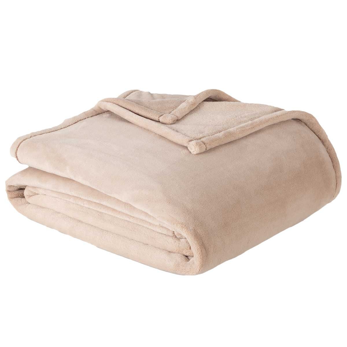 Berkshire Luxe Loft Blanket King Beige