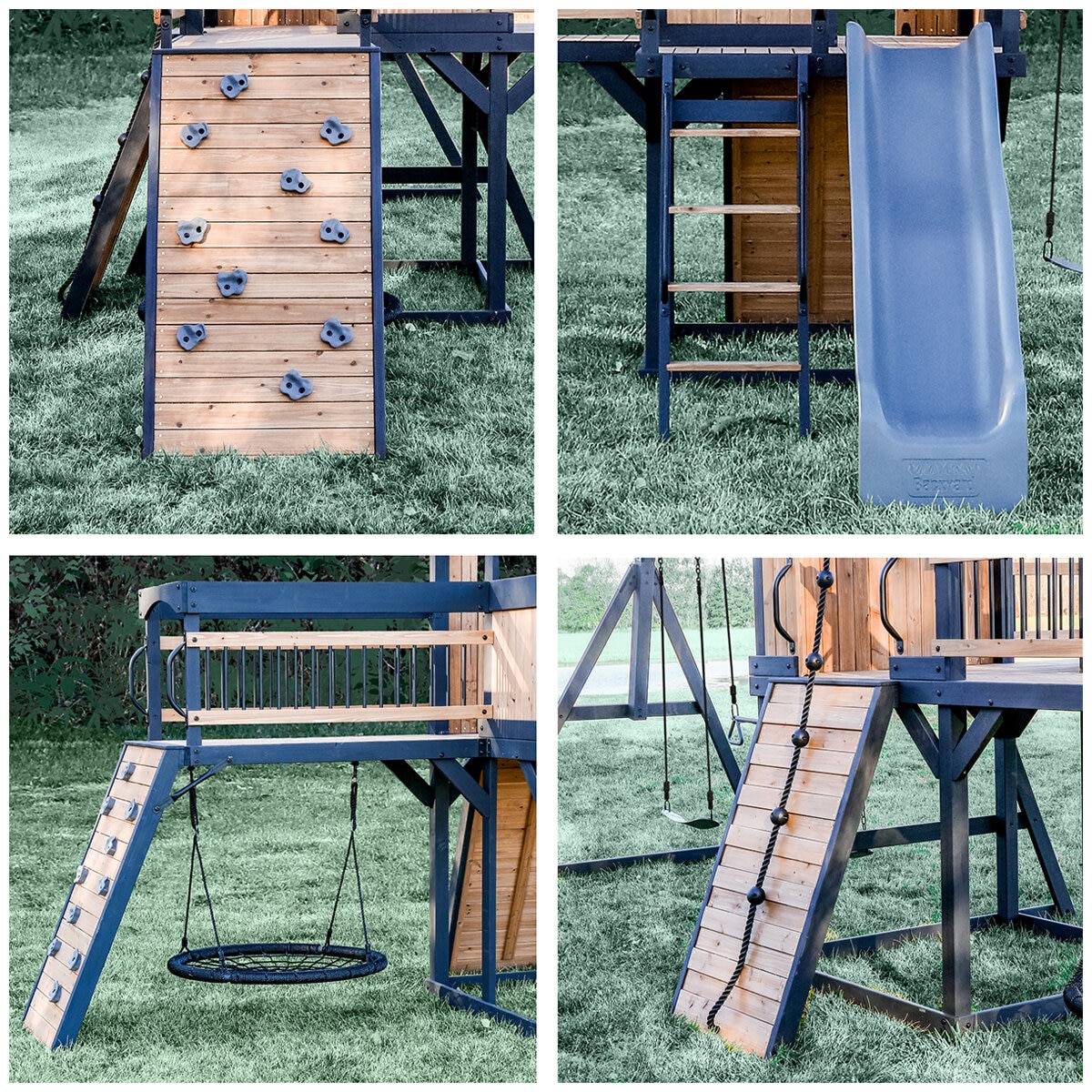 Backyard Discovery Timber Crossing Play Centre Swing Set