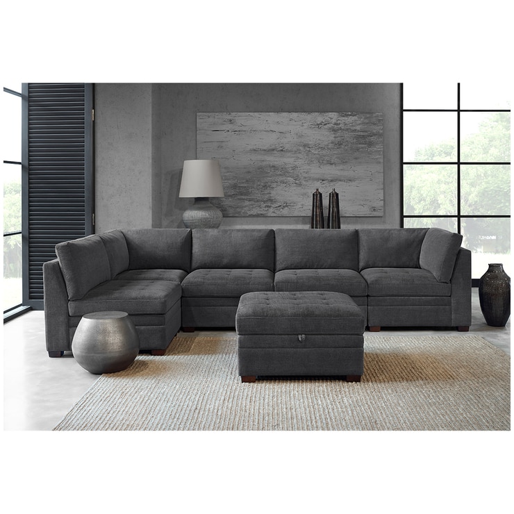 Thomasville Modular Fabric Sectional 6pc | Costco Australia