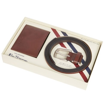 Ben Sherman Wallet And Belt Set 