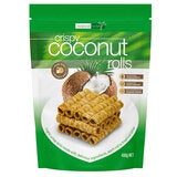 Tropical Fields Crispy Coconut Rolls 400g Tropical Fields Crispy Coconut Rolls 400g