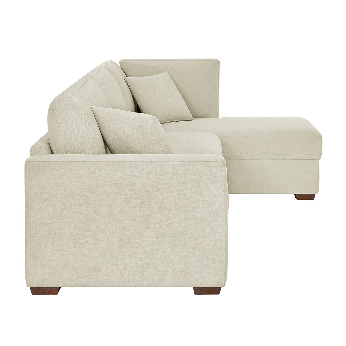 Thomasville 2 Piece Convertible Sectional With Chaise
