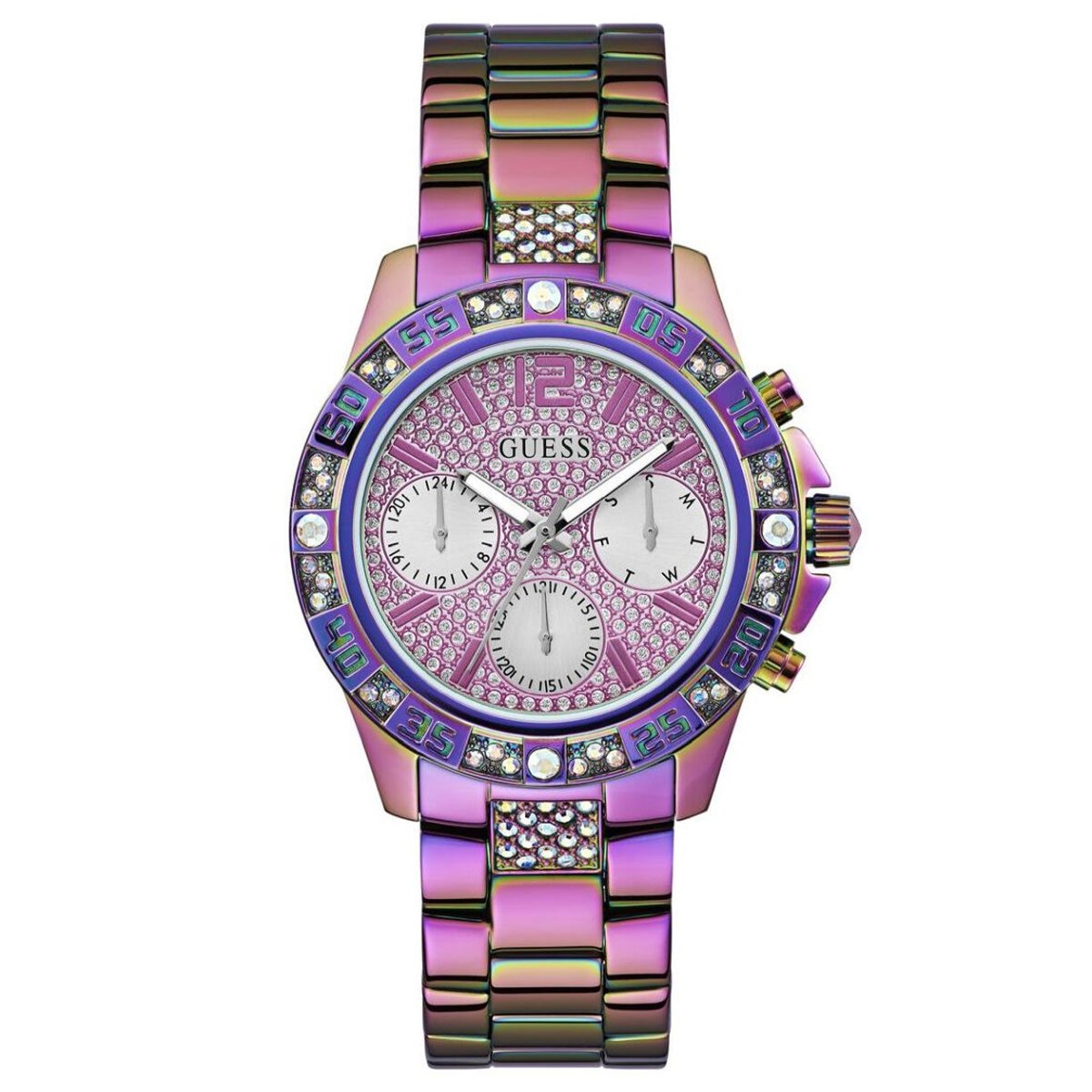 GUESS Eco Pink Outspoken Solar Women's Watch GW0587L3