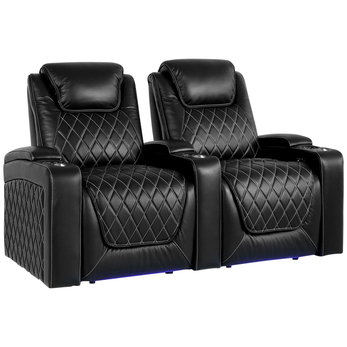 Valencia Home Theatre Oslo Edition 2 Seater Black