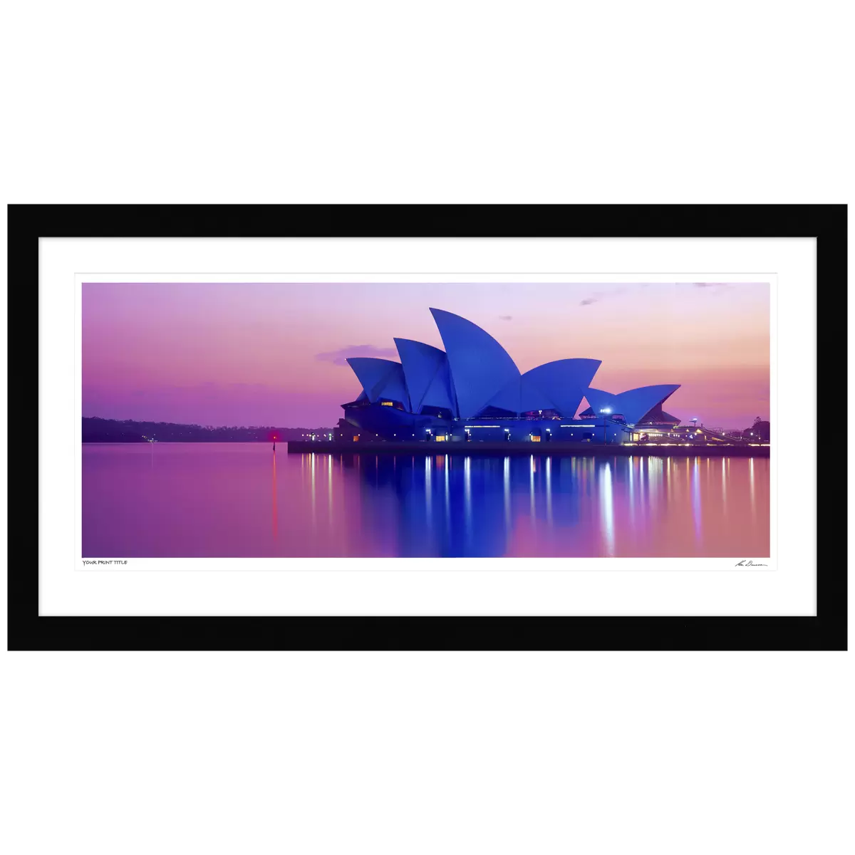 Ken Duncan 50 Sydney Opera House at Daybreak, NSW Framed Print Black