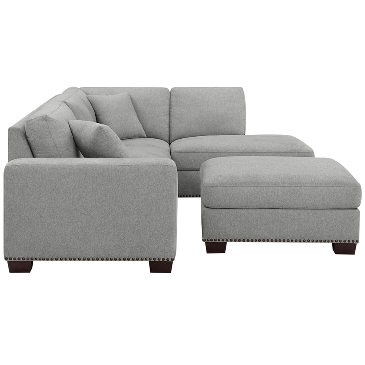 Thomasville Artesia Fabric Sectional with Ottoman Costco Australia