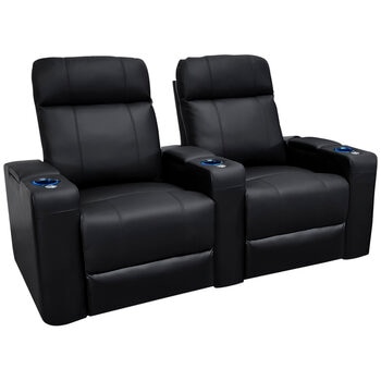 Valencia Piacenza Home Theatre 2 Seater Black