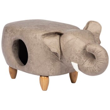 Prevue Pet Products Kitty Power Paws Elephant Ottoman with Hideaway