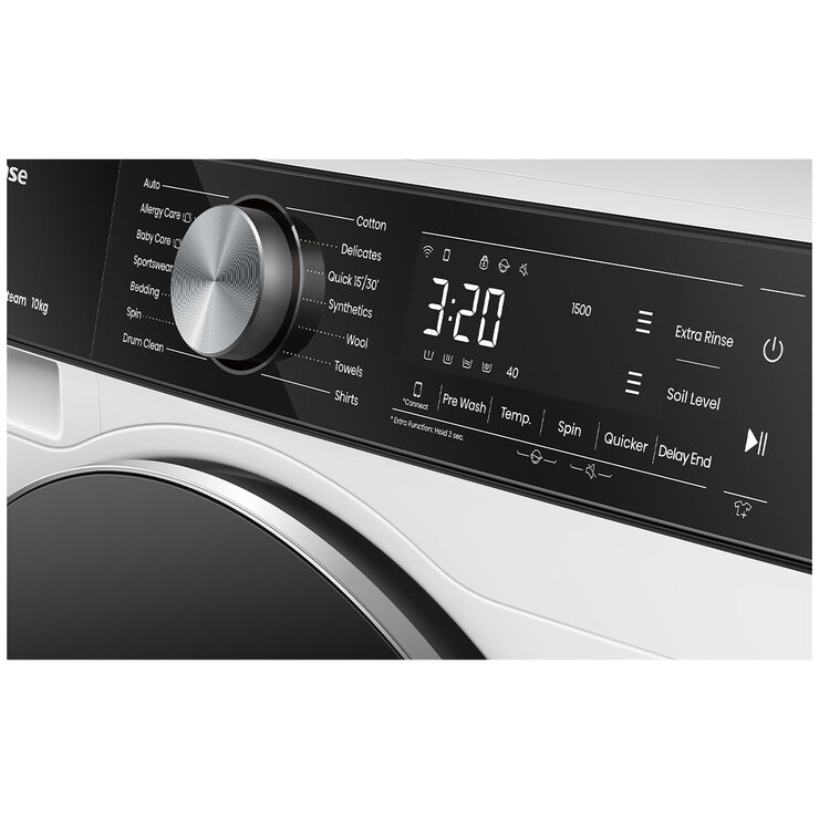 Hisense 10kg Front Load Washing Machine White HWFS1015E