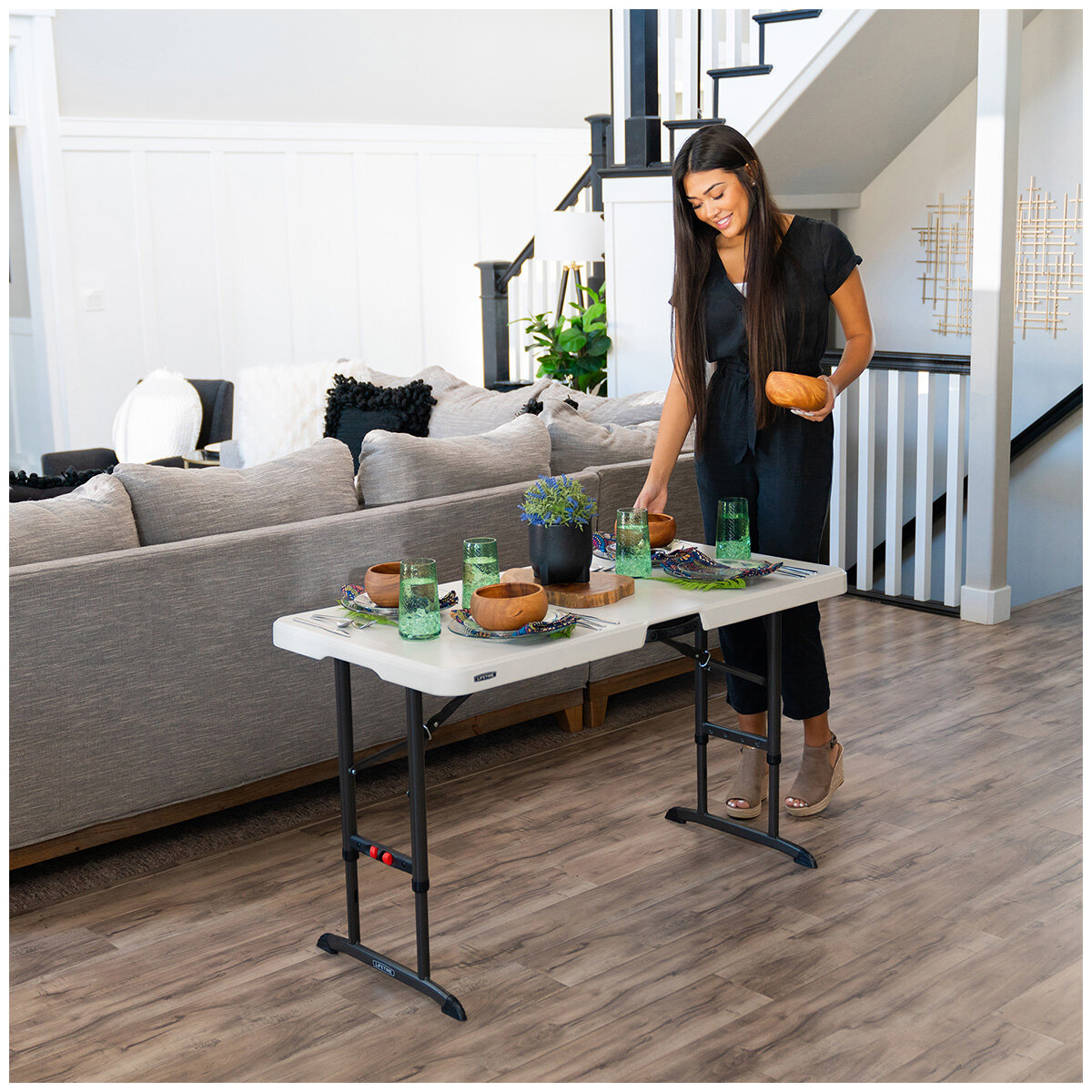 Lifetime Adjustable Height Folding Table