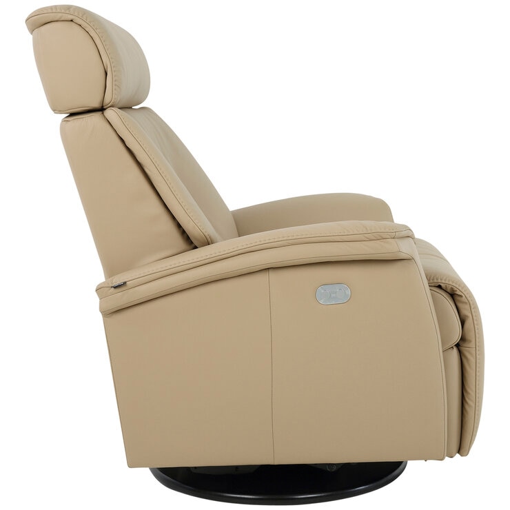 Moran Fjords Rome Motorised Recliner Relaxer Large 1 Motor with Battery Latte Beige