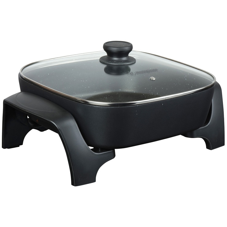 Westinghouse 12 Square Electric Frypan, Black