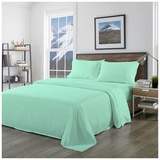 Bdirect Royal Comfort Blended Bamboo Sheet Set Queen - Green Mint