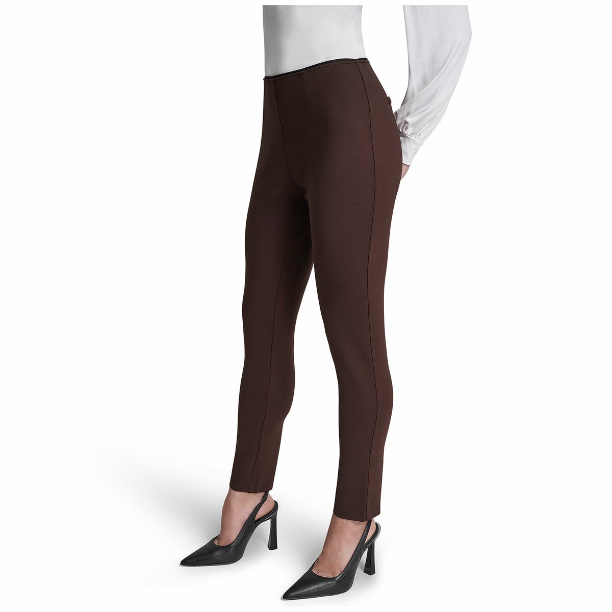 DKNY Women's Slim Leg Ponte Pant