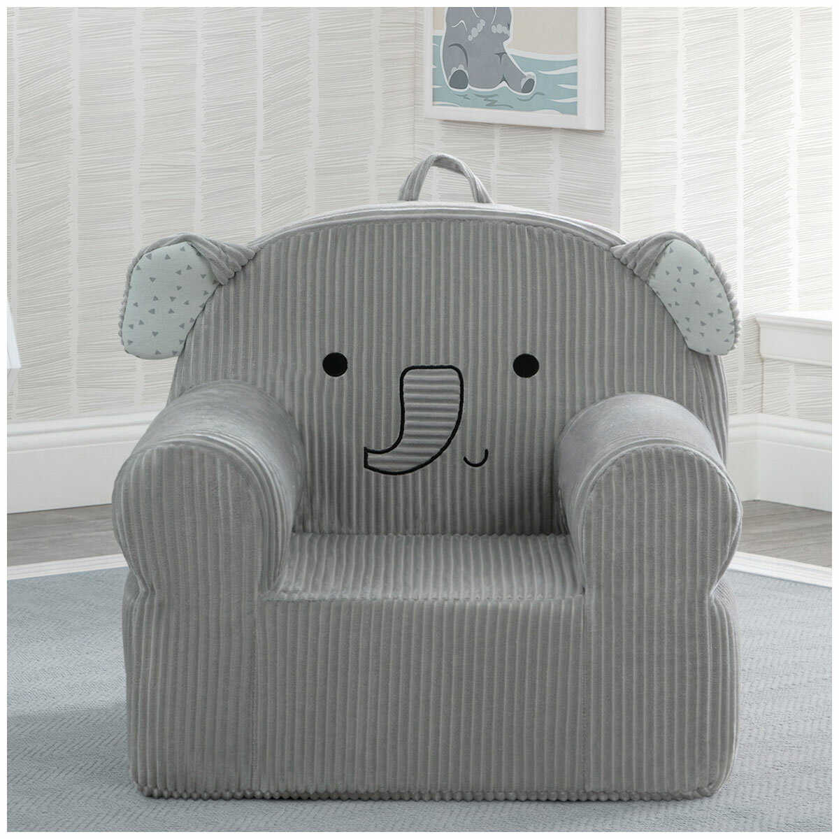 Cozee Kids' Animal Chair with Plush Blanket - Elephant