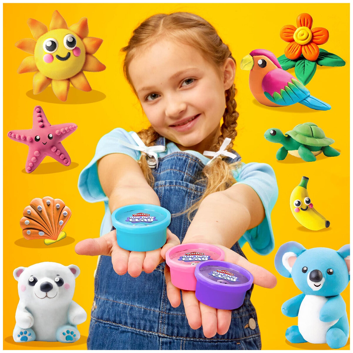 Play-Doh Variety and Air-Dry Clay Assortment