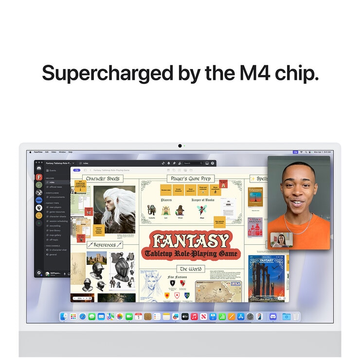 Mac 24 Inch With Retina 4.5 Display M4 Chip 8 Core GPU 16GB 256GB SSD Silver