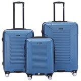 Tosca Matrix Range 3 Piece Luggage Set Blue