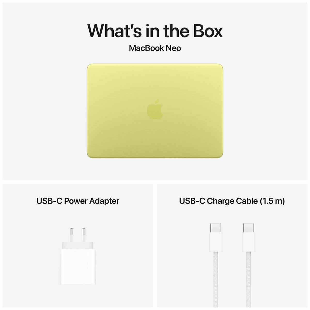 Apple 13 Inch MacBook Neo: A18 Pro Chip With 6‑Core CPU And 5‑Core GPU 8GB 256GB SSD Citrus