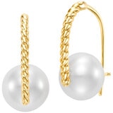18KT Yellow Gold 10.5-11.5MM Freshwater Cultured Pearl Earring