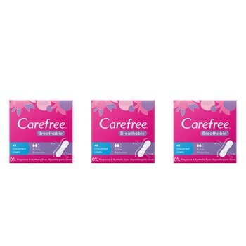 Carefree Breathable Liners 3 x 48 Pack Carefree Breathable Liners 3 x 48 Pack