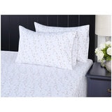 Southpoint Sheet Set Queen 6 Piece Leaves Floral