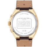 Coach Jackson Brown Leather Strap White Dial Men's Watch 14602746