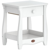 Boori Sleigh Bedside Table - Barley/White