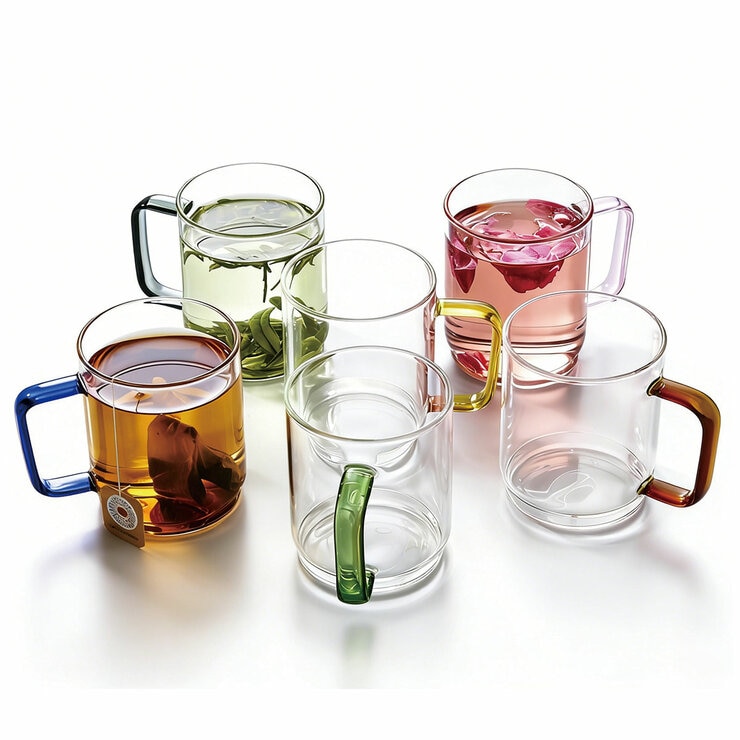 King Crystal Borosilicate Stackable Mug With Handle 410ml x 6 Piece Set King Crystal Borosilicate Stackable Mug With Handle 410ml x 6 Piece Set