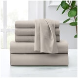 Purely Organic 300TC Cotton Sheet Set 4 Piece King Bone