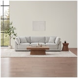 Aiden & Ivy 4 Piece Fabric Modular Sofa With 2 Pillows
