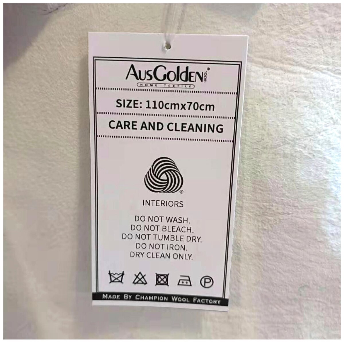 AusGolden Visby Large Sheepskin - Grey