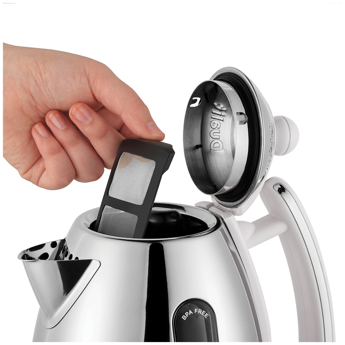 Dualit Lite Jug Kettle 1.5L Gloss White DU72041