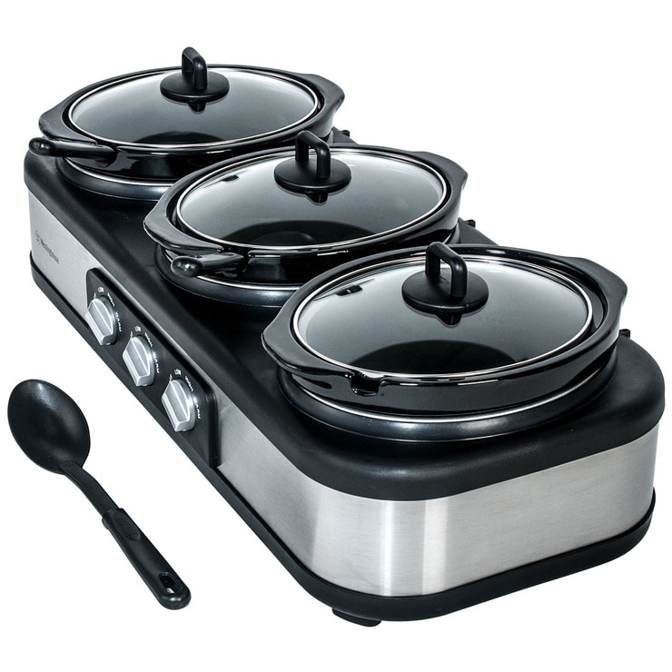 Westinghouse Slow Cooker 3 x 2.5L WHSC03SS Costco Australia