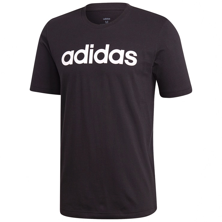 Adidas Essentials Linear T-Shirt Black Logo | Costco Australia