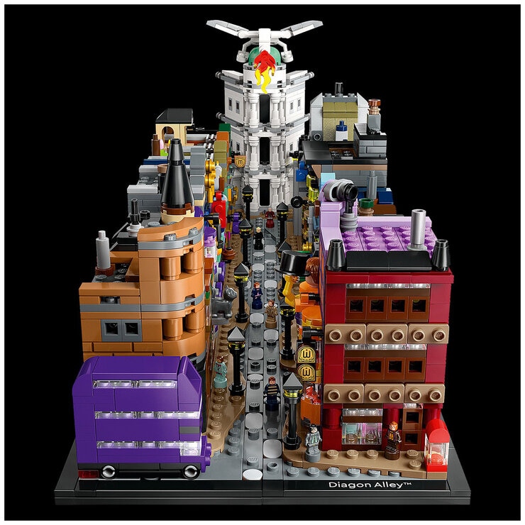 LEGO Harry Potter Diagon Alley Wizarding Shops, Wizard Set for Adults 76444