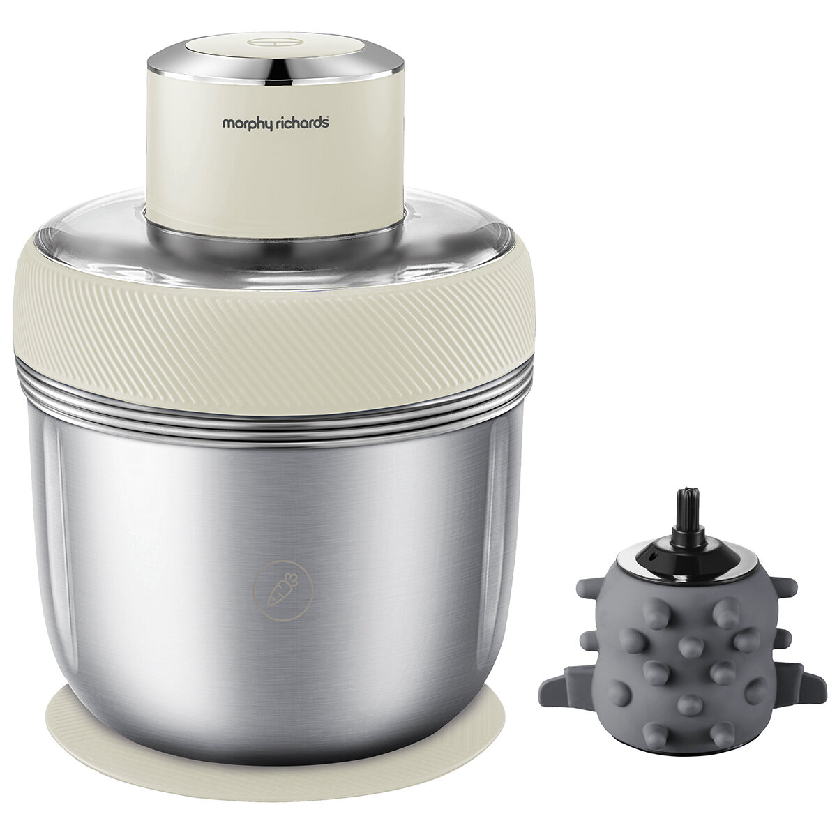 Morphy Richards Electric Chopper with 3 bowls + Accessories White MRCH35WT