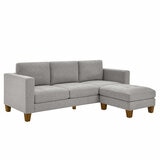 Thomasville Fabric Sofa With Ottoman Thomasville Fabric Sofa With Ottoman