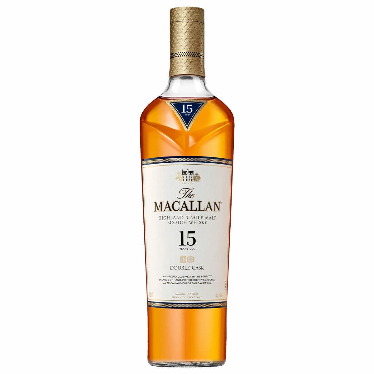 The Macallan 15 Year Old Double Cask Single Malt Scotch Whisky 700ml The Macallan 15 Year Old Double Cask Single Malt Scotch Whisky 700ml