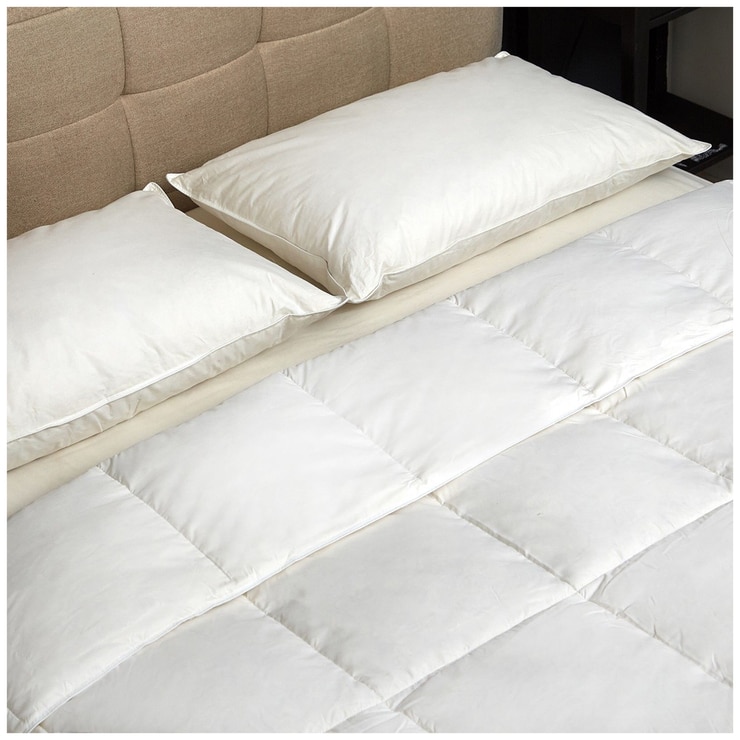 Royal Comfort 1000GSM Goose Feather & Down Pillow Twin Pack Costco