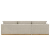 Henredon 4-Piece Fabric Sectional With Ottoman