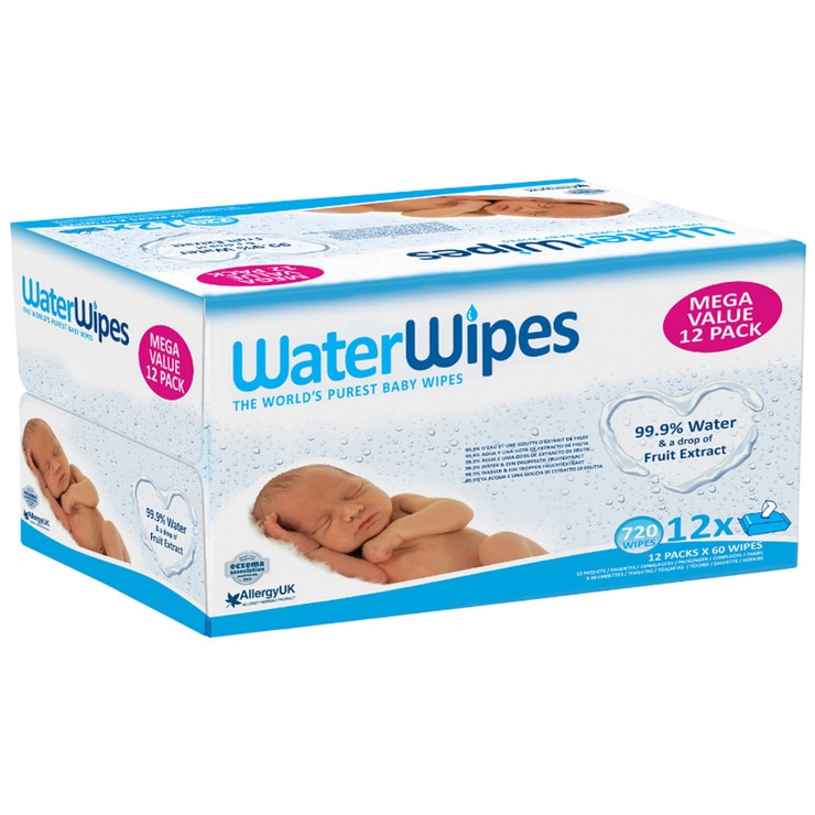 12 pack water wipes