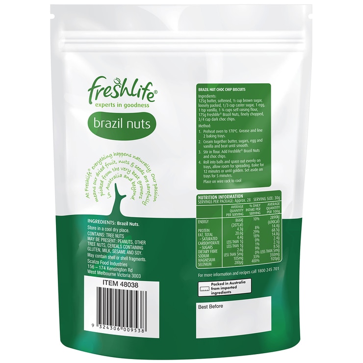 Freshlife Natural Brazil Nuts 2 x 850g Costco Australia