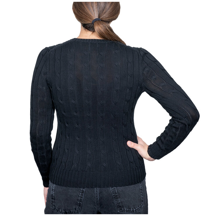 Ralph Lauren Cable Knit Sweater Black