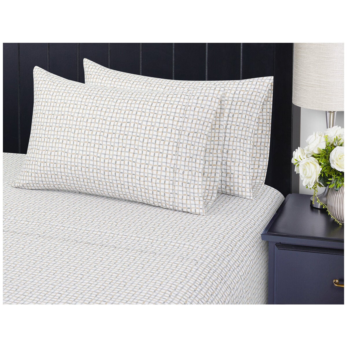 South Point Home Fashions Microfiber King 6 Piece Sheet Set Plaid South Point Home Fashions Microfiber King 6 Piece Sheet Set Plaid
